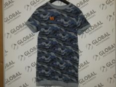 Brand New Boy Meets Girl Blue Camo Size Large T-shirts RRP £29.99