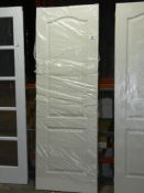2 Panel Ivory Painted Slab Fire Door RRP £80 (Viewing/Appraisals Highly Recommended)