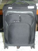 Boxed Luxury John Lewis and Partners 4 Wheel Noir Black Spinner Soft Shell suitcase RRP £125 (