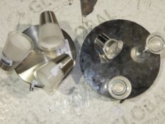 Assorted Designer 3 Light Stainless Steel Ceiling Lights to Include a Cormack Led 3 Light