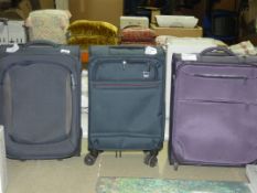 Assorted John Lewis and Partners Soft Shell Cabin Bags in Purple and Blue RRP £70 - £150 (