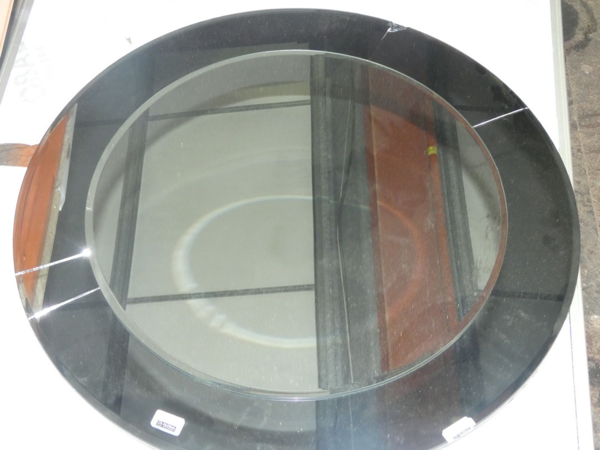 Circular Duo Large Mirror (In Need of Attention) (Viewing/Appraisals Highly Recommended)