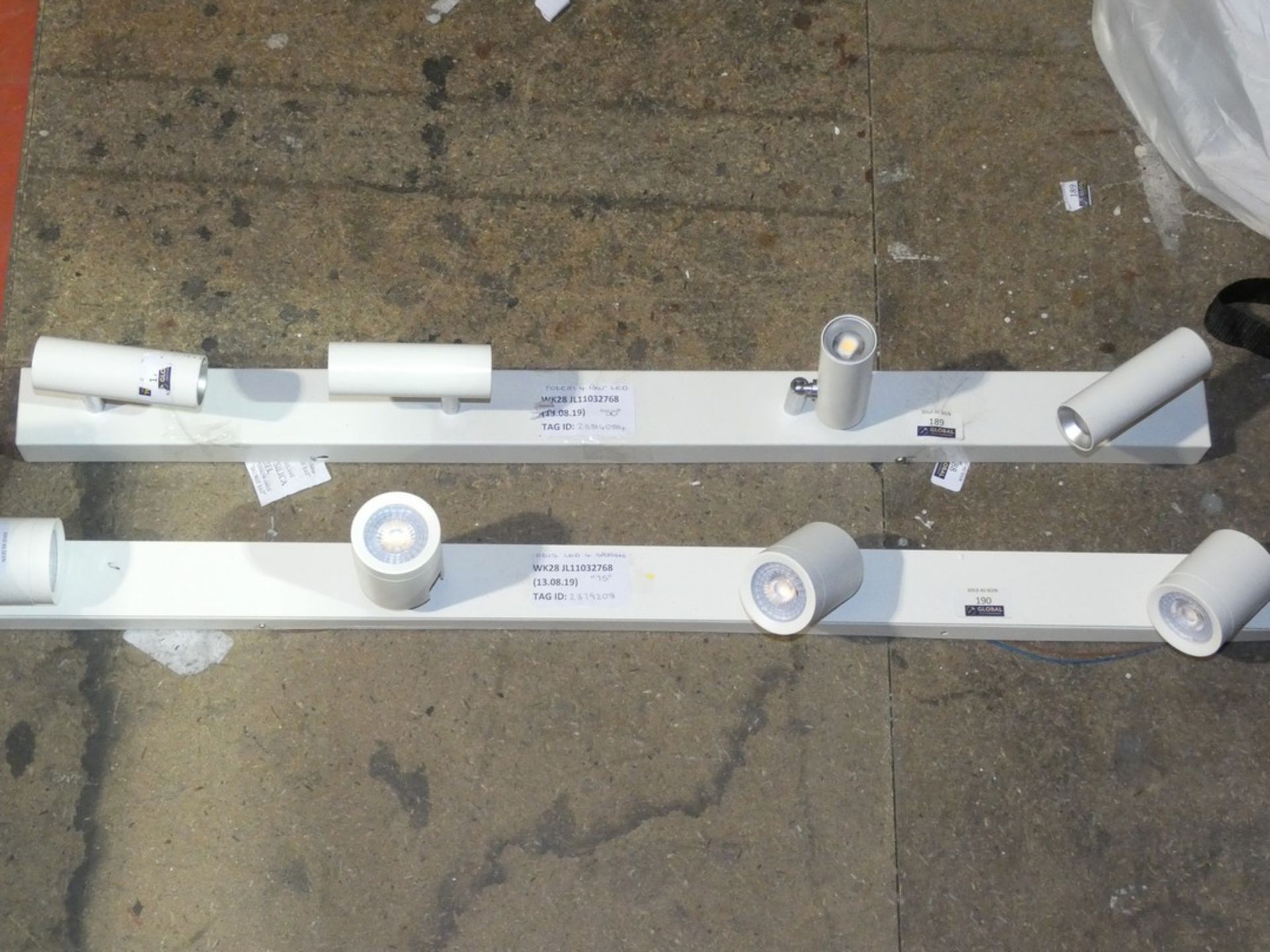 Assorted 4 Light Cream Painted Spotlight Fittings RRP £50 - £70 Each (2379408)(2384084) (Viewing/