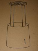 Boxed Copper Cylinder Island Cooker Hood Extractor Fan (Viewing/Appraisals Highly Recommended)