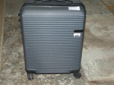 Qube Grey Cabin Bag Hard Shell RRP £70 (2333090) (Viewing/Appraisals Highly Recommended)