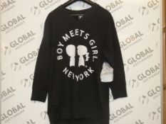 Bagged Brand New Boy Meets Girl Size XL Black V Neck Sweatshirts RRP £39.99