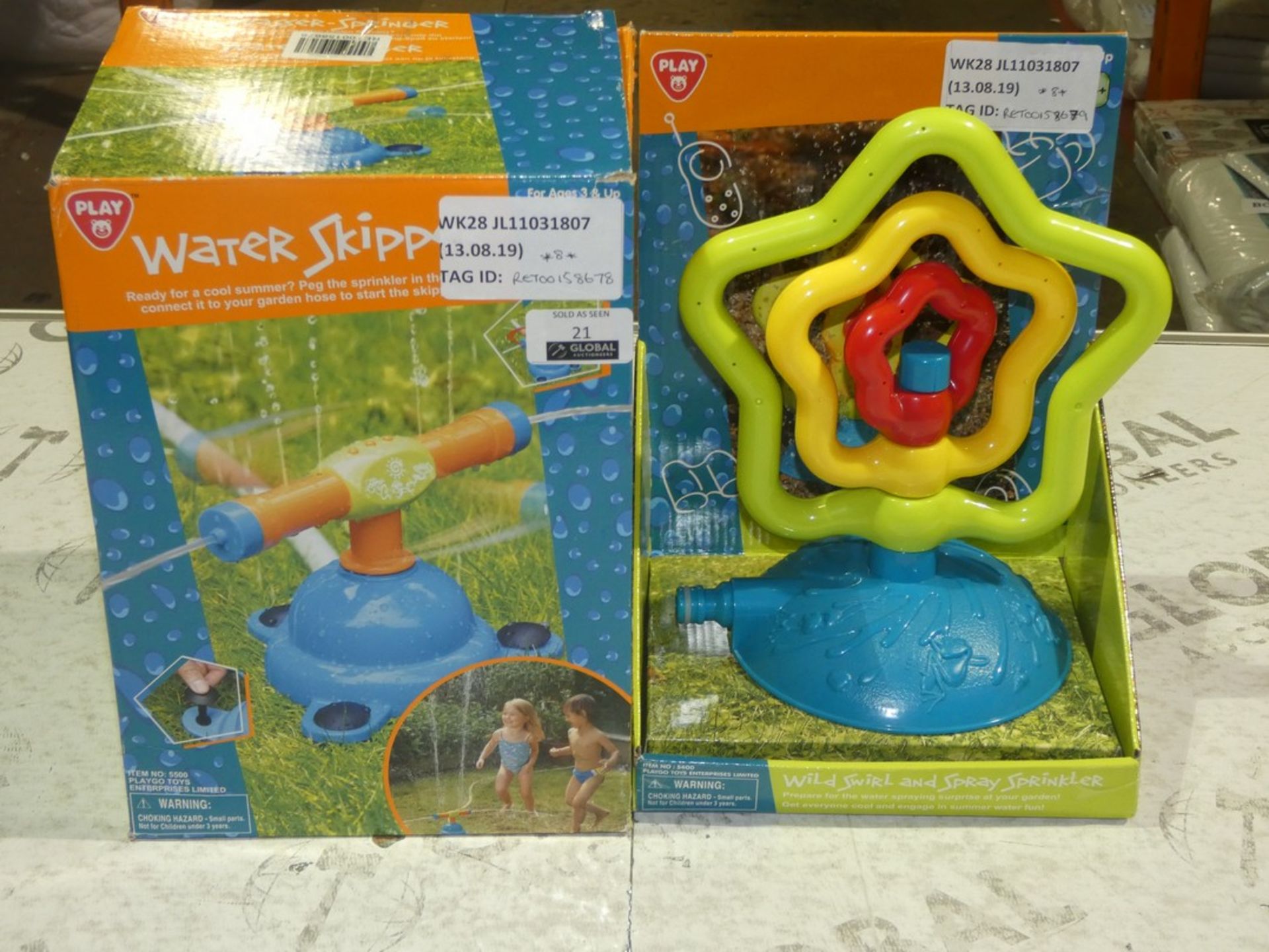 Boxed Water Play Childrens Water Skipper Garden Skippers RRP £10 Each (RET00233471)(RET00157488)(