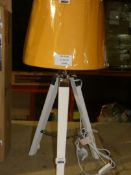 Minisun Aspen Large Tapered Tripod Table Lamp RRP £40 (12499) (Viewing/Appraisals Highly