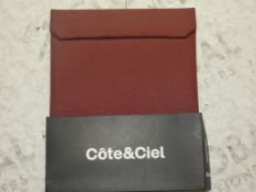 Boxed Brand New Cote and Ciel Red Fabric Ipad Pouches RRP £30 Each