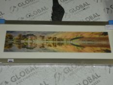 Framed Autumn Reflections by Artist Mike Shepherd 27 x 37cm Rectangular Wall Art Picture RRP £75 (