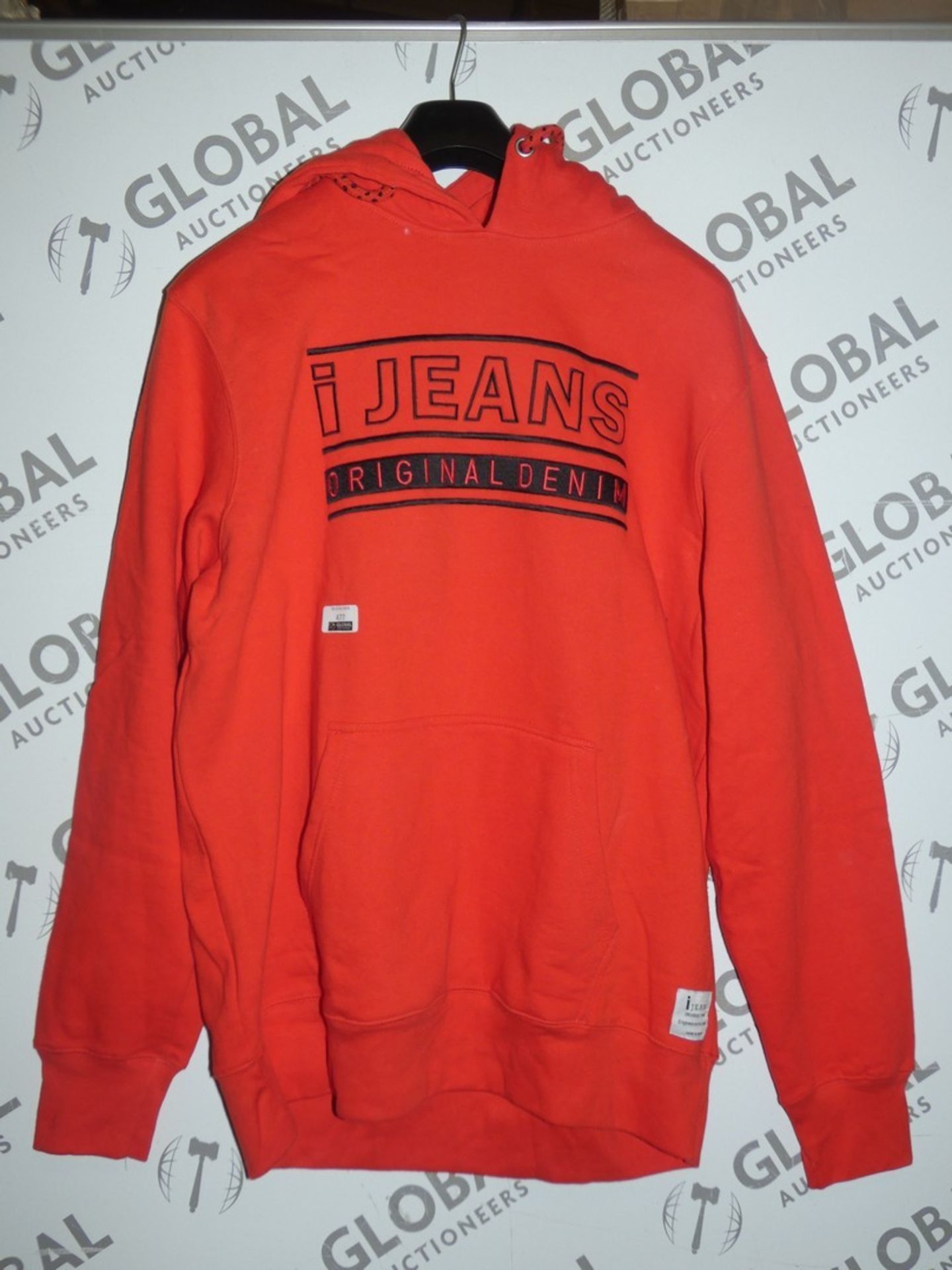 Brand New IJeans Original Size XXL Red Hooded Sweatshirts RRP £29.99 Each (477)