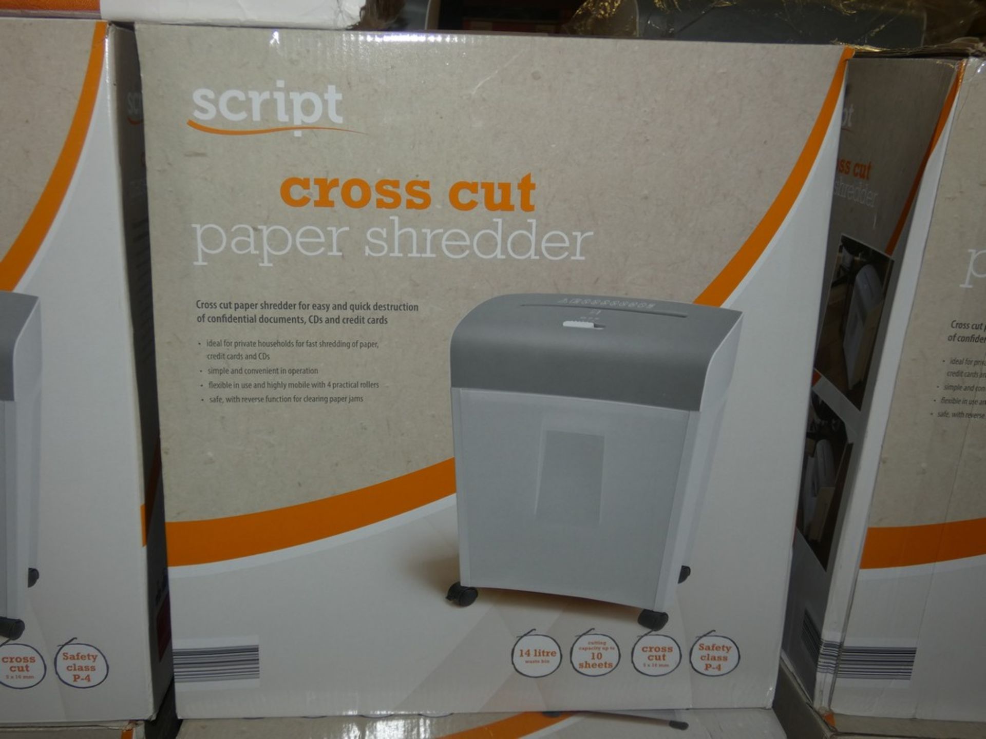 Boxed Script A4 Cross Cut Paper Shredders (Public Viewing and Appraisals Available)