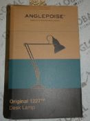 Boxed Anglepois 1227 Dove Grey Braided Cable Designer Desk Lamp RRP £195 (2638183) (Public Viewing