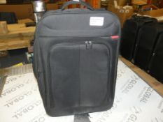 John Lewis and Partners Soft Shell Black Designer Medium Sized Suitcase RRP £30 (RET00112788) (