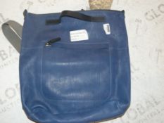 John Lewis And Partners Ali Campalino Blue Leather Rucksack RRP £500 (2649451) (Public Viewing and