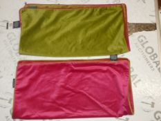 Assorted Paoletti Pink and Green Scatter Cushion Covers (12411) (Public Viewing and Appraisals