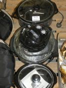 Assorted Cooksworks And Tower Haligen Ovens And Slow Cookers (Public Viewing and Appraisals