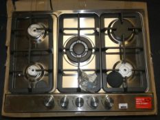 Boxed Stainless Steel 5 Burner Gas Hob RRP £199 (Public Viewing and Appraisals Available)