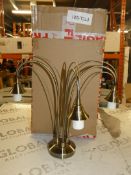 Boxed Opus Antique Brass Frosted Glass 3 Light Ceiling Light Fitting RRP £35 (Public Viewing and