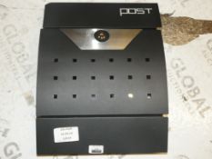 Metal Wall Mounting Lockable Postbox RRP £45 (14544) (Public Viewing and Appraisals Available)