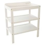 Boxed Solid White Wooden Baby Changing Unit RRP £85