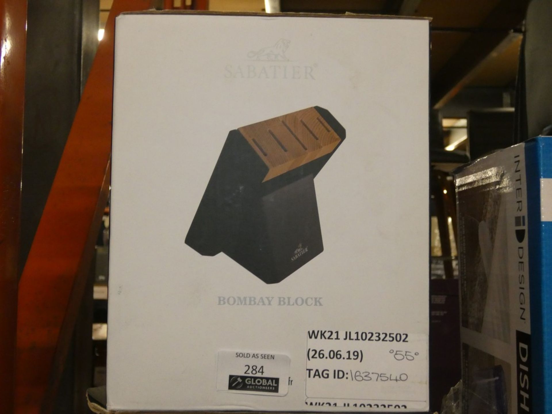 Boxed Sabatier Bombay Block Knife Block Only RRP £55 (1637540) (Public Viewing and Appraisals