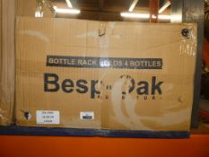 Boxed Besp-oak 4 Bottle Wall Mounted Rack RRP £40 (Public Viewing and Appraisals Available)