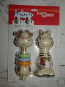 Boxed Brand New Graco Mix and Move Twin Pack Baby Rattles RRP £10 Each