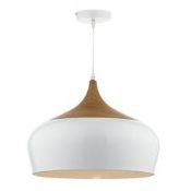 Boxed Gaucho White Finish Ceiling Light Pendant RRP £80 (Public Viewing and Appraisals Available)