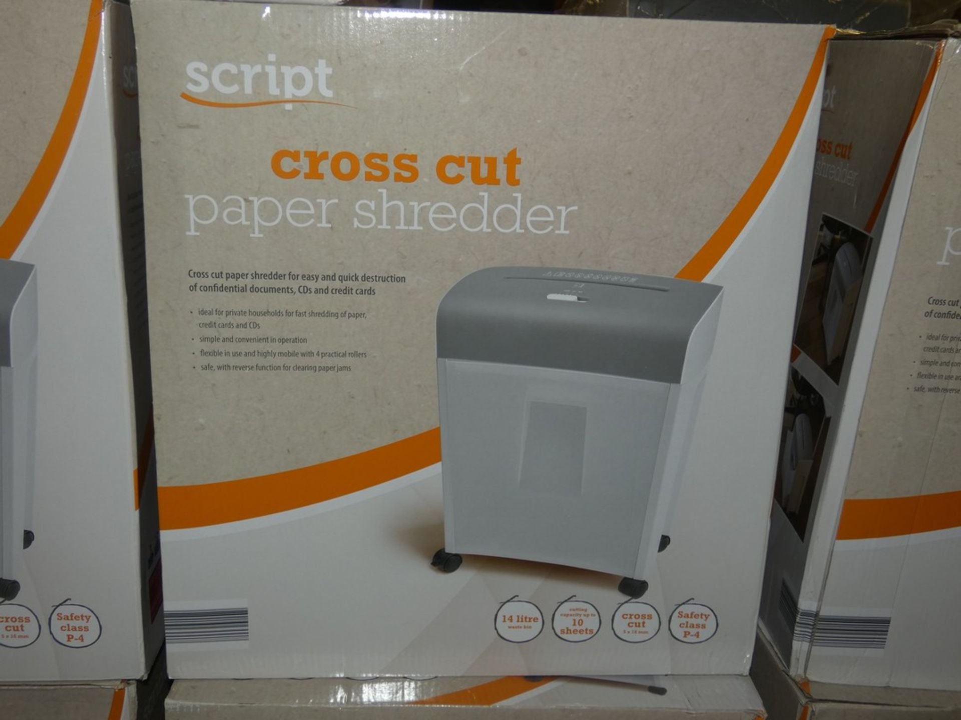 Boxed Script A4 Cross Cut Paper Shredders (Public Viewing and Appraisals Available)