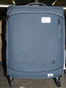 Qube Denim Blue Spinner Mini Cabin Bag RRP £70 (RET00010191) (Public Viewing and Appraisals