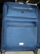 Qube Navy Blue 2 Wheel Mini Luggage Cabin Bag RRP £120 (RET00545044) (Public Viewing and