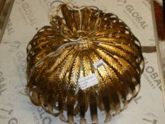 John Lewis and Partners Monserat Gold Painted Ceiling Light RRP £550 (RET00115827) (Public Viewing