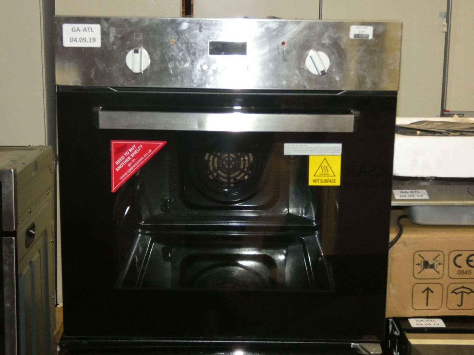 Stainless Steel And Black Glass Fully Intergrated Single Electric Oven (Viewing/Appraisals Highly