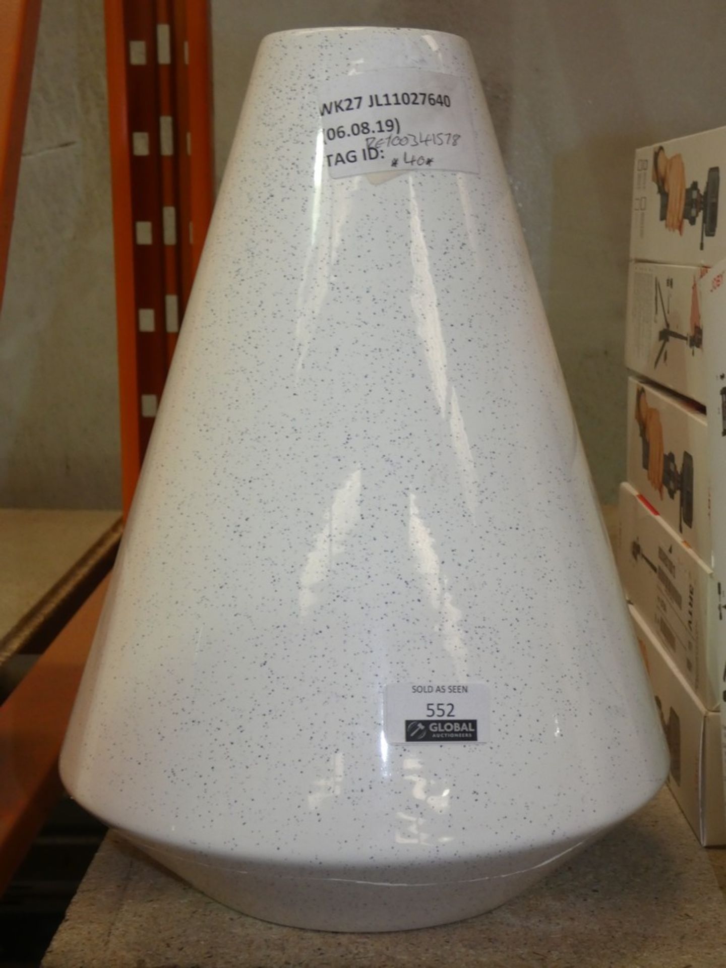 John Lewis Sparkle Decorative Vase RRP £40 (RET00341578) (Viewing/Appraisals Highly Recommended)(