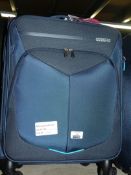 American Tourista Navy Blue 4 Wheel Spinner Cabin Luggage Case (2634637) (Public Viewing and