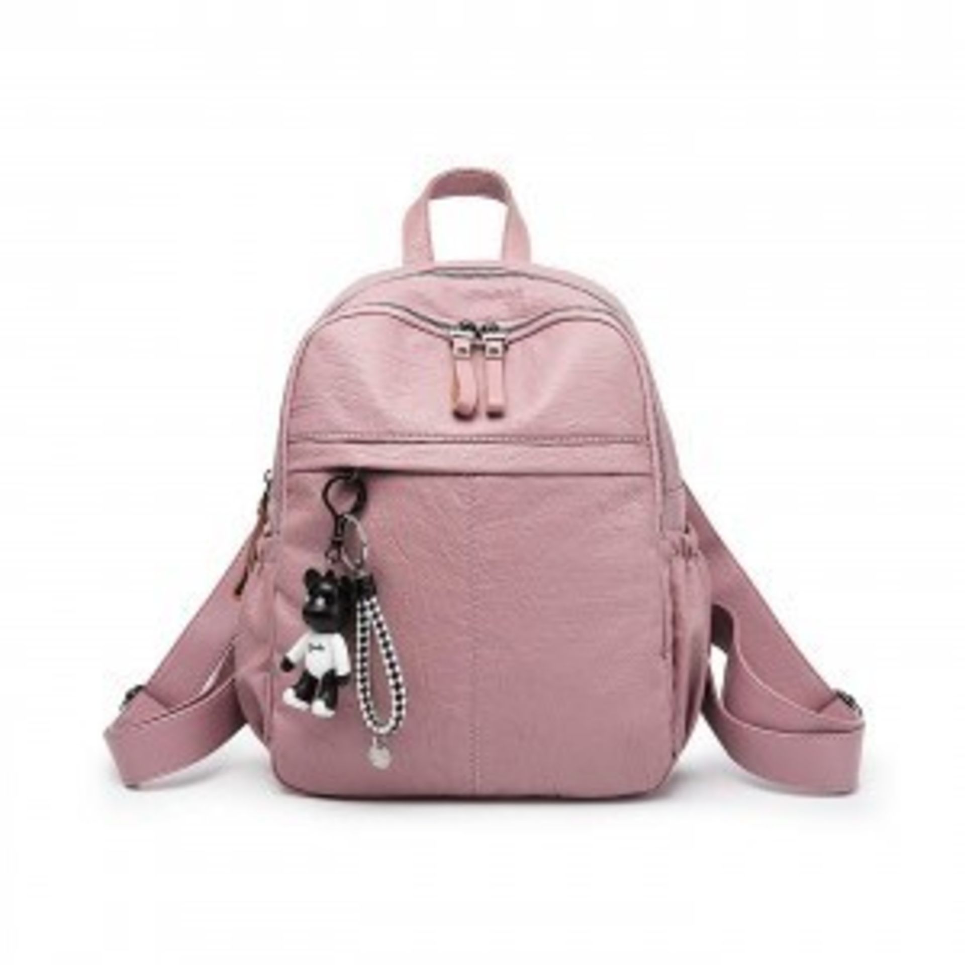 Brand New Womens Coolives Two Layer Wrinkle Backpack in Pink RRP £49.99