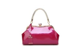 Brand New Womens Coolives Light Golden Shoulder Strap Handbag in Wine Red RRP £51.99