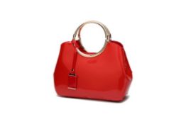 Brand New Womens Coolives Light Golden Strap Party Bag in Red RRP £54.99