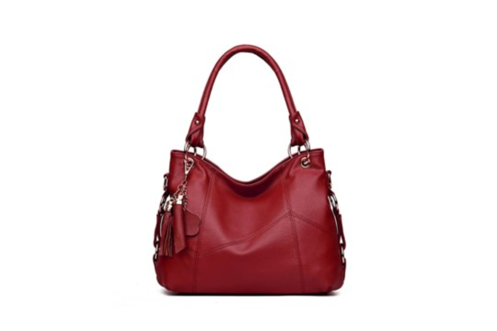 Brand New Womens Coolives Metal Ring Top Bag in Wine Red RRP £51.99
