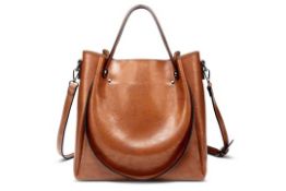 Brand New Womens Coolives Brown Leather Strap Bag RRP £39.99