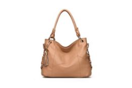 Brand New Womens Coolives Metal Ring Shoulder Strap Bag in Khaki RRP £44.99