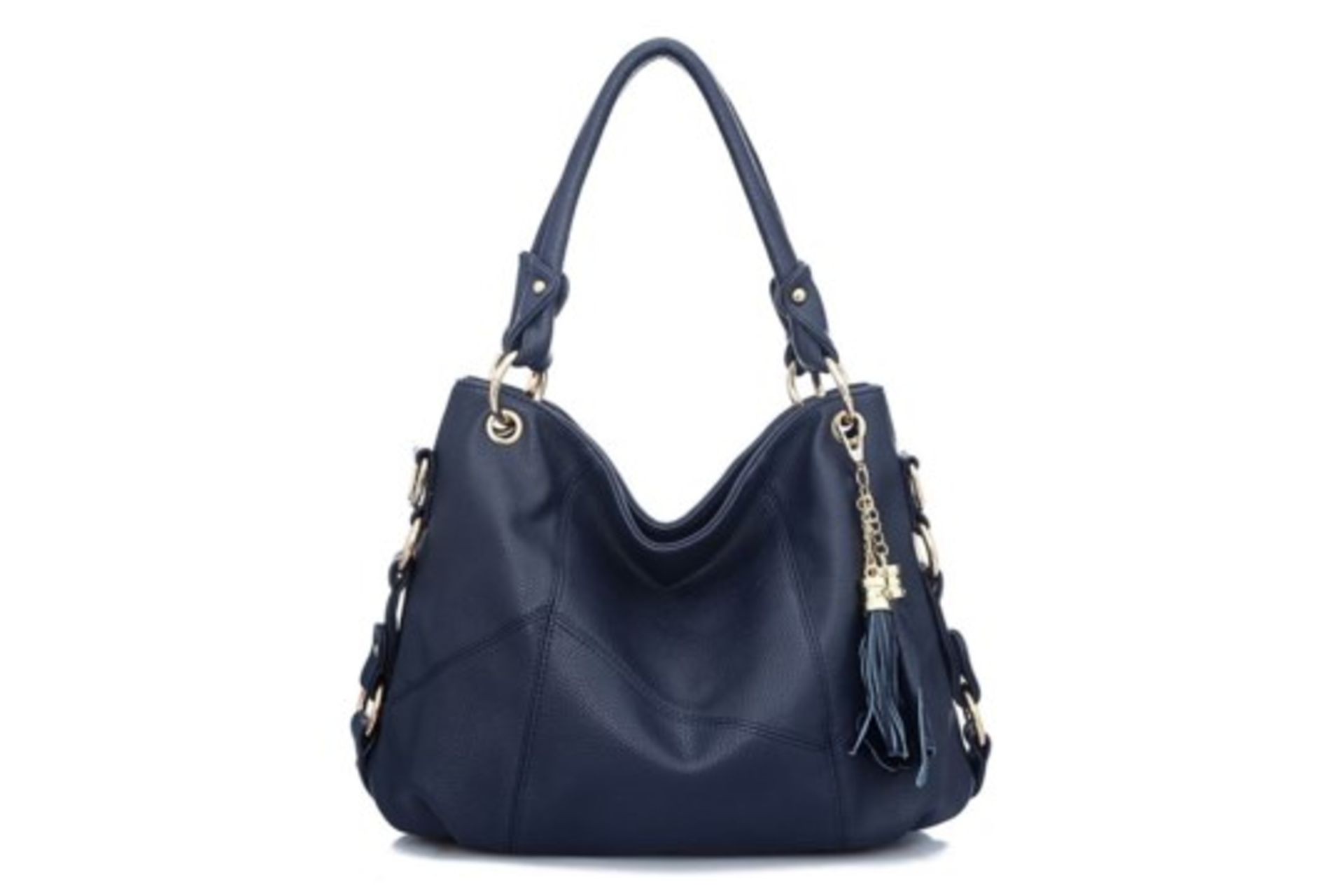 Brand New Womens Coolives Metal Ring Shoulder Strap Bag in Navy Blue RRP £44.99