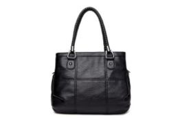 Brand New Womens Coolives Braided Strap Handbag in Black RRP £44.99