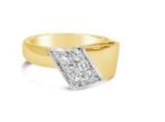 Diamond Ring, 9ct Yellow Gold, Weight 3.98g, Diamond Weight 0.30ct, Colour H, Clarity SI1 - SI2,