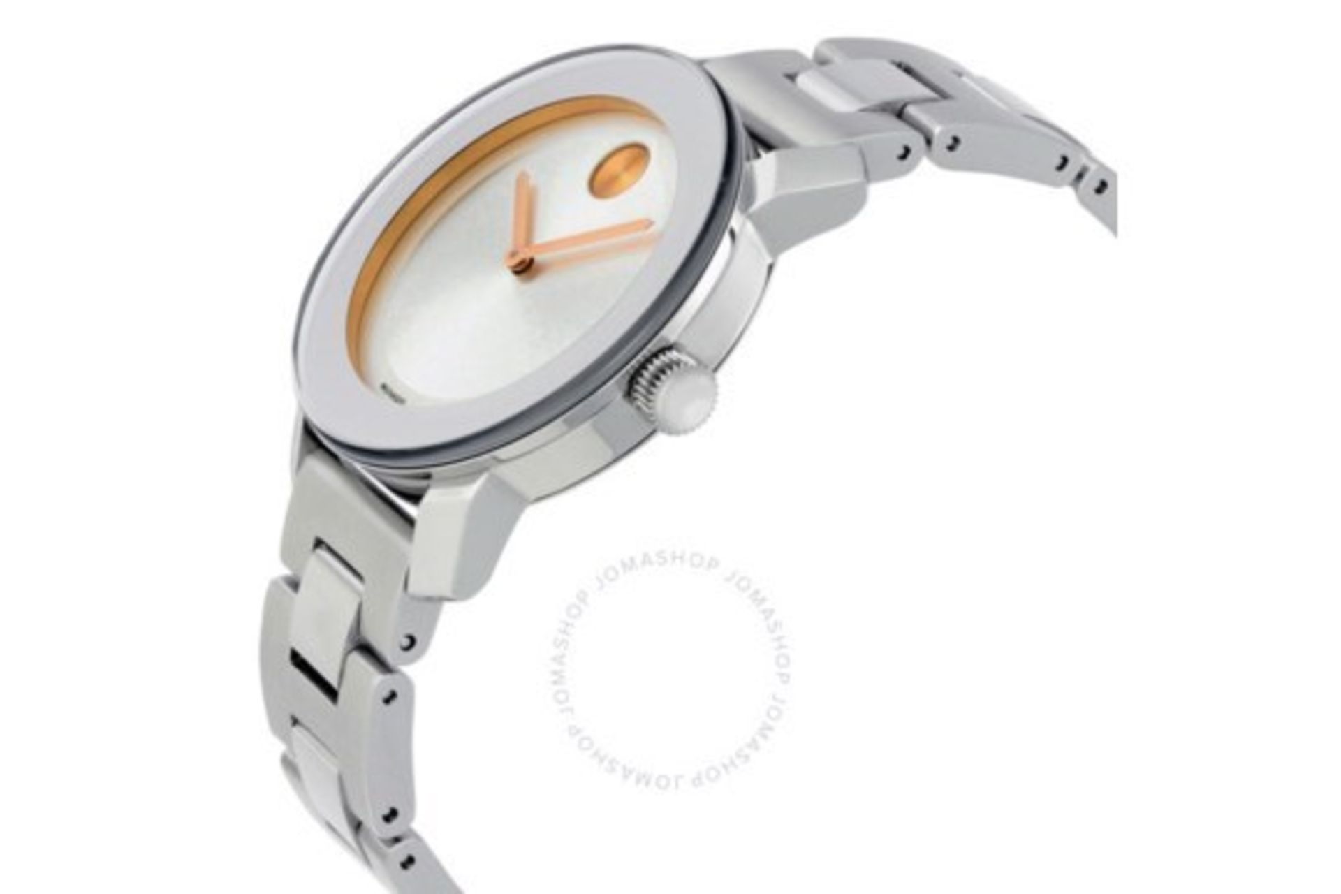Movado Bold Ladies Watch Reference 3600084, Stainless Steel Bracelet & Case, Silver Dial. New - Image 2 of 3