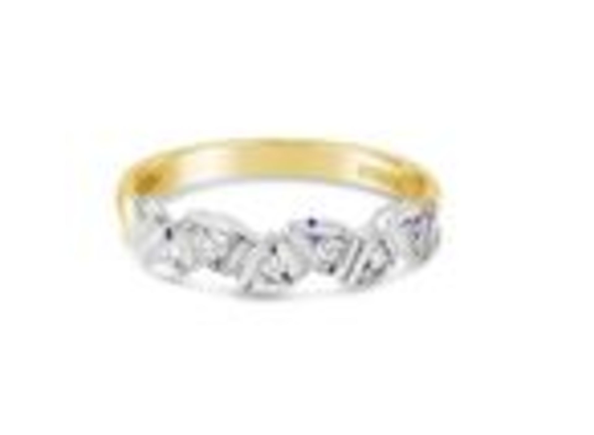 Diamond Ring, 9ct Yellow Gold, Weight 1.61g, Diamond Weight 0.04ct, Colour H, Clarity SI1 - SI2,