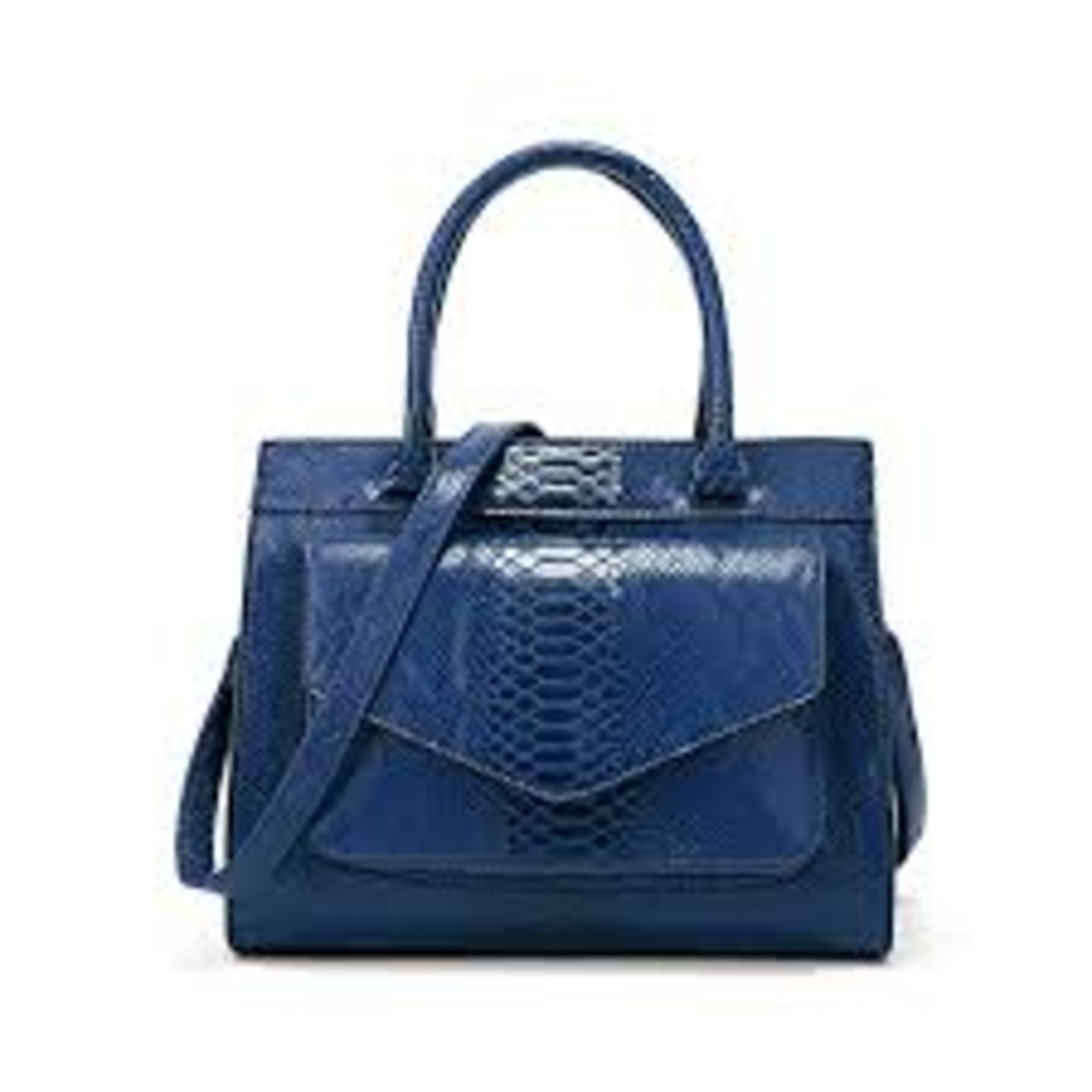 Brand New Womens Coolives Snakeskin Design Blue Bag RRP £59.99