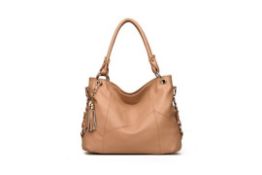 Brand New Womens Coolives Metal Ring Top Bag in Khaki RRP £51.99