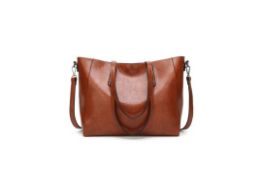 Brand New Womens Coolives Simple Shoulder Tote Bag in Brown RRP £39.99